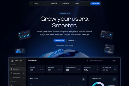 Screenshot of NextJS Landing Page Template N 2 | SaaS